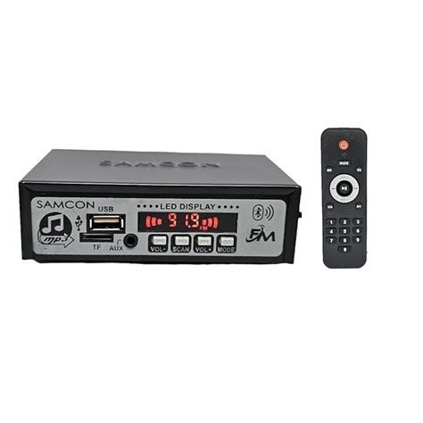 BNT Samcon Digital Pre-Amplifier with Bluetooth, FM Radio, USB, SD Card ...