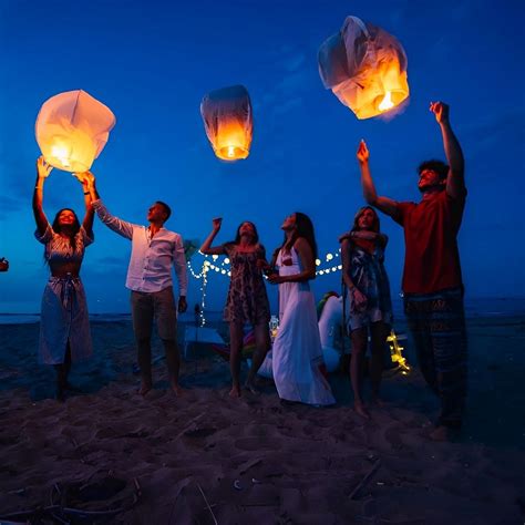 Paper Lanterns To Release In Sky | Biodegradable Chinese Floating Lanterns
