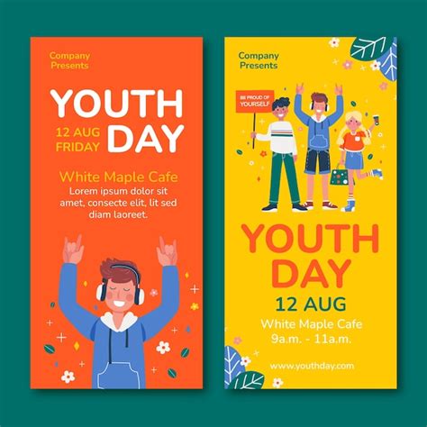 Flache vertikale Banner für die Schule | Premium Vektor