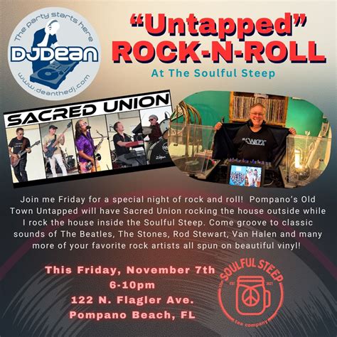 Pop Up Event: Untapped Rock and Roll at The Soulful Steep, The Soulful ...