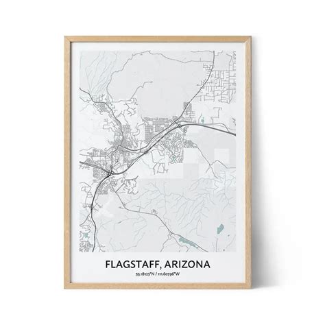 Flagstaff Map Poster - Your City Map Art - Positive Prints