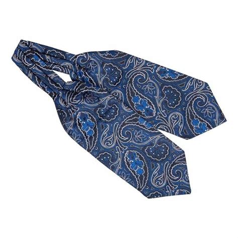Buy The Tie Hub Empire Blue Paisley Cravat For Men at Amazon.in