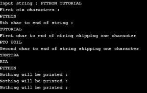 String Method Slice or Dice Python 的图像结果