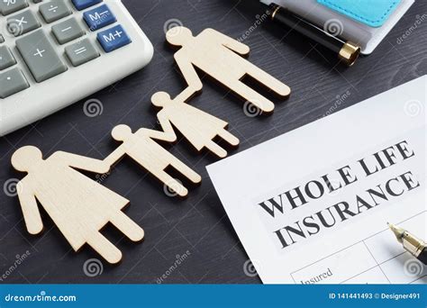 Whole Life Insurance Application Form Stock Image - Image of document ...