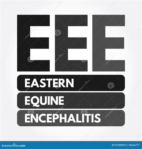 EEE - Eastern Equine Encephalitis Acronym, Medical Concept Background Stock Photography ...