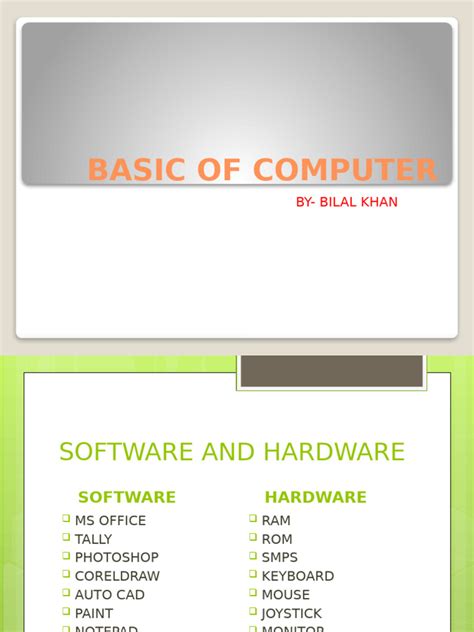 Basic Application of Computer 的图像结果