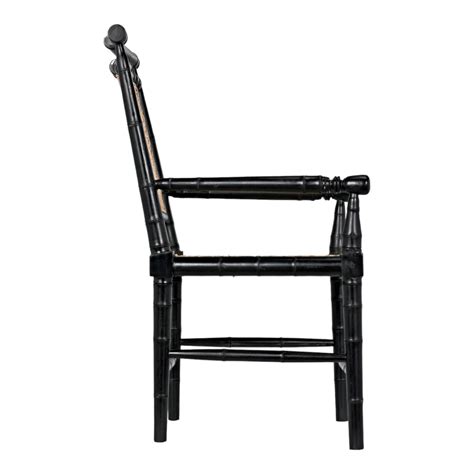 Mahir Solid Teak Wood & Rattan Arm Chair – Nismaaya Decor
