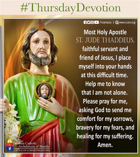 Prayer To Saint Jude Thaddeus at Alyssa Ray blog