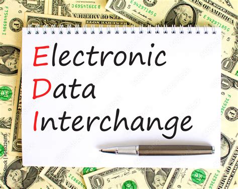 EDI electronic data interchange symbol. Concept words EDI electronic ...