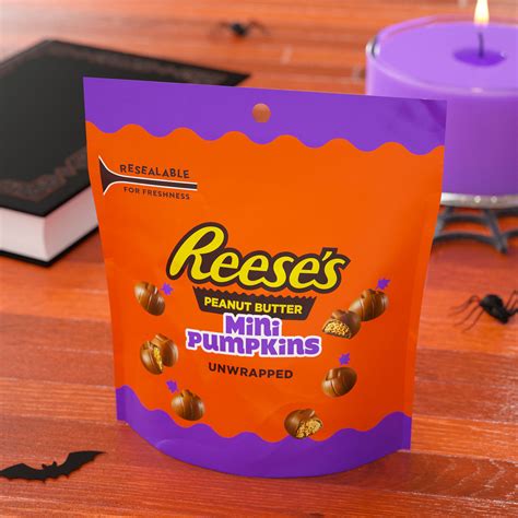 REESE'S Unwrapped Milk Chocolate Peanut Butter Creme Mini Halloween ...