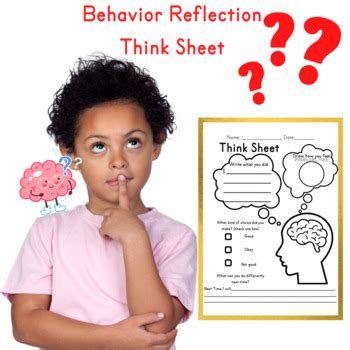 Image result for Behavior Think Sheet