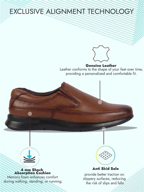 Shop Men's Tan Leather Formal Dress Flat Heel Shoes Online