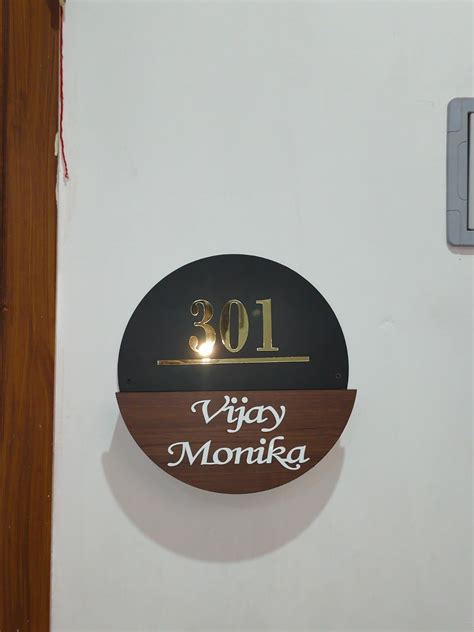 Acrylic House Name Plate Customized Personalized For Home Outdoor ...