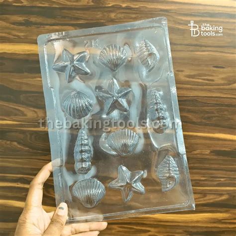 Sea Shell Plastic Chocolate Mould – 11 Cavity PVC Mould
