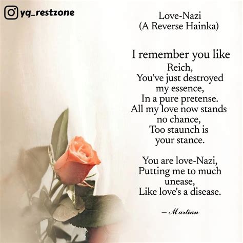 Love-Nazi (A Reverse Hain... | Quotes & Writings by Martian Mirth ...