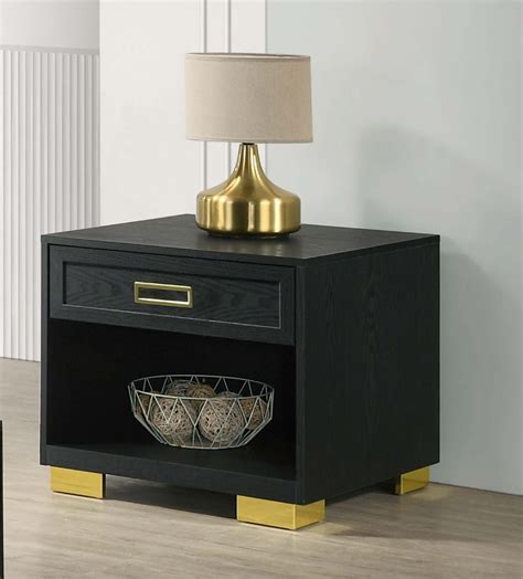 Latitude Run® 1Pc Contemporary Square End Table Storage Drawer Open ...