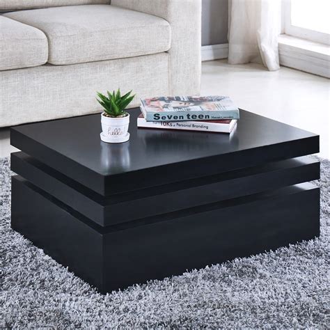 Modern Black Rectangle Coffee Table at Alexis Short blog
