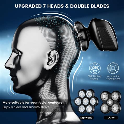 Buy Head Shaver 7D, Wyklaus Upgrade Head Shavers for Bald Men, Head ...