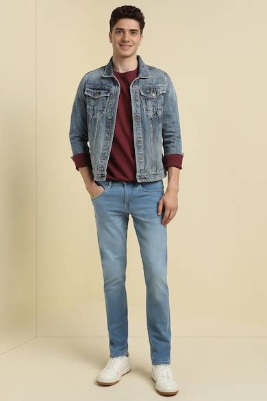 Buy Men Blue Slim Fit Mid Wash Jeans Online - 39838151 | Allen Solly