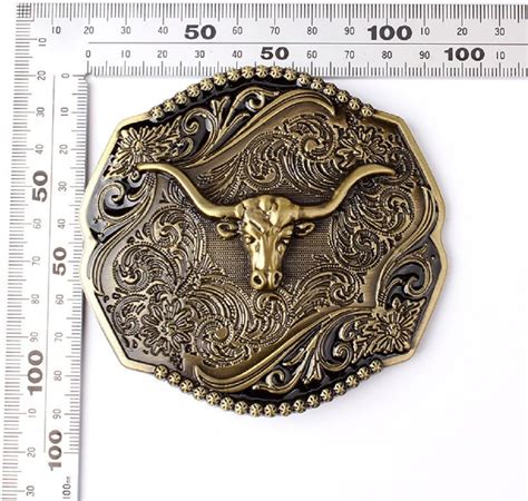 Longcreek Men's Bull Head Belt Buckle - Western Cowboy Style India | Ubuy