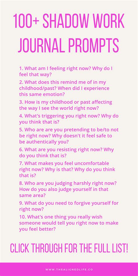 Image result for Shadow Work Journal Prompts