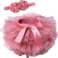 Baby Girls Tutu Bloomers Diaper Cover Cotton Tulle Bloomers and ...