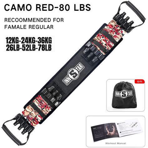 Buy Innstar Portable Resistance Band Set Workout Bar Stick Kit Pilates ...