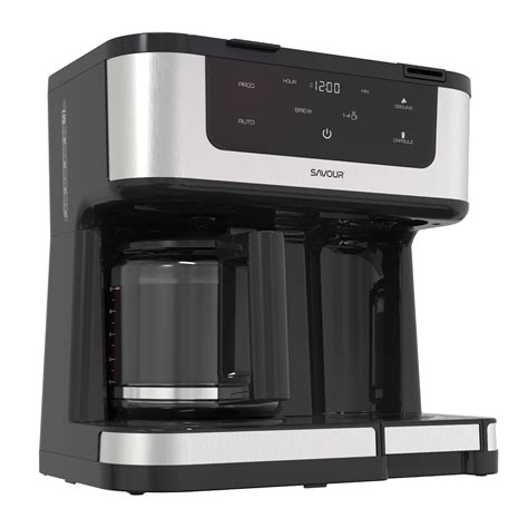 Savour Dual Coffee Maker, 12-Cup and K-Cup Single Serve Coffee Machine ...