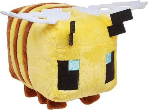 Mattel Minecraft Basic 8-inch Plush Bee Stuffed Animal Figure, Soft ...