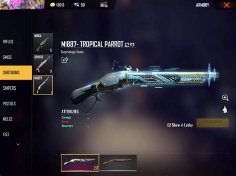 A Complete Free Fire Gun Skin Photo Collection For All Gun Types So Far!