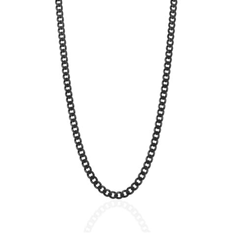 925 Sterling Silver OnyxEdge Bold Curb Link Chain for Men – Vendi