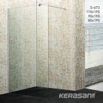 Tuš paravan fiksni Walk-in, model S473-110 110×200 - Alvos Beograd