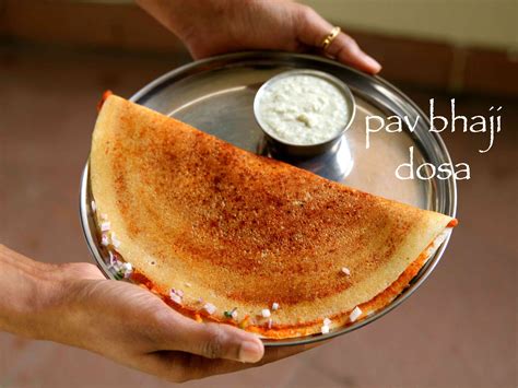 pav bhaji dosa recipe | how to make pav bhaji masala dosa recipe