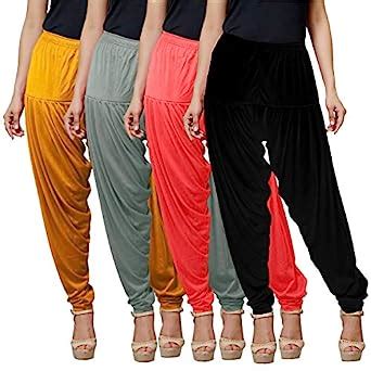 Buy Womens Patiala Pants with Rope and Viscose at Amazon.in