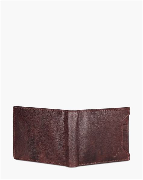 Buy Brown WILDHORN Textured Bi-Fold Leather Wallet | AJIO