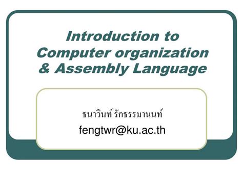 Image result for Computer Organization and Assembly Language Book