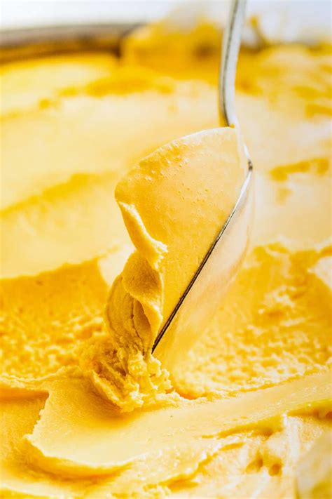 No Churn Mango Ice Cream | Diethood