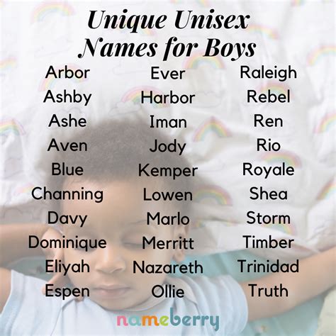 Unique unisex names for boys – Artofit