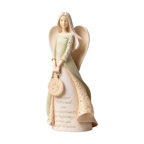 Enesco Foundations Retirement Angel Stone Resin Figurine, 9" : Amazon ...