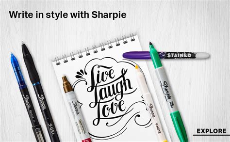 SHARPIE Black Colour Gel Pen Set for Students| Water Proof ink for ...