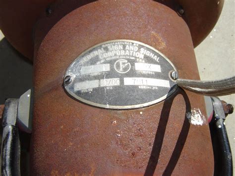 REDUCED Vtg. Federal Sign & Signal Air Raid Warning Siren Horn Alarm ...