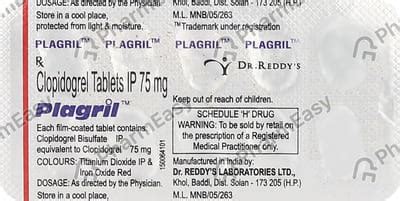 Plagril Tablet: Uses, Side-effects, Price, Dosage & More Info - PharmEasy
