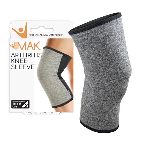 IMAK Compression Arthritis Knee Sleeve - Brace to Support Chronic Pain Relief - Medium HSA/FSA ...