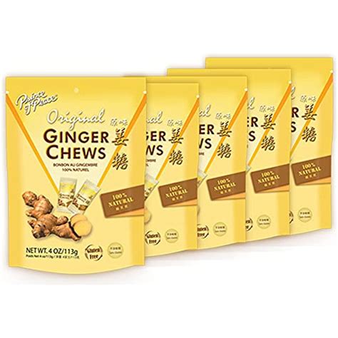 Prince Of Peace Original Ginger Chews, 4 Oz. - Natural Candy for Nausea ...
