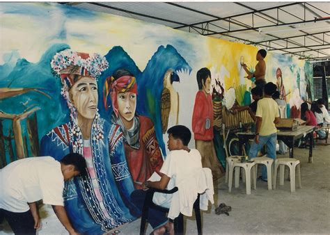 Christian Children's Fund Community Mural Workshop - Bert Monterona