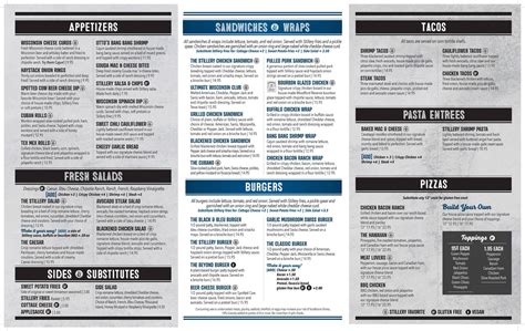 Menu at The Stillery - Richfield restaurant, Richfield, W204N14025 Fond ...