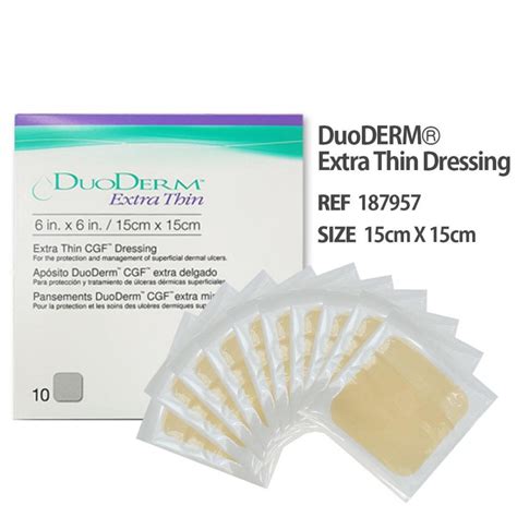 Buy ConvaTec DuoDERM Extra Thin CGF Dressings (6 X 6Inches, 10 Count ...