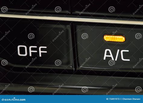 Car Air Conditioner Buttons with Led Indicator Stock Image - Image of ...