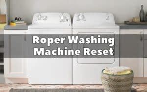 Image result for Does a Roper Washing Machine Have a Reset Button