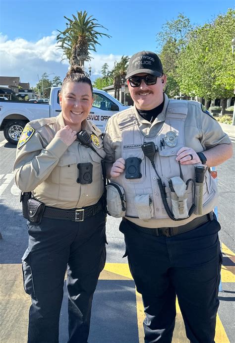 Pictured above are Community Service Officers Francischetti (left) and ...